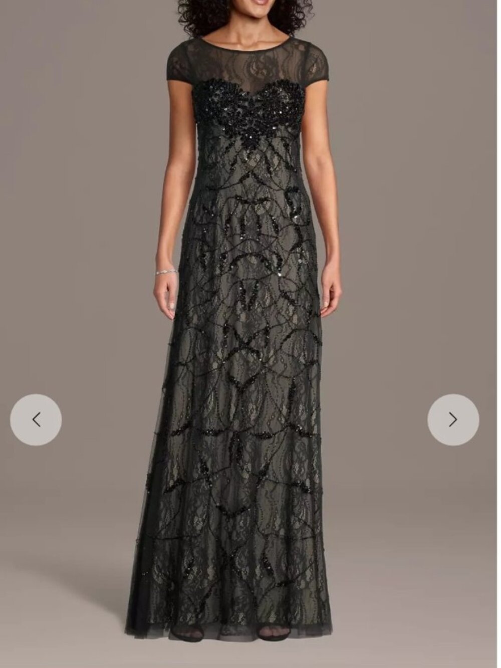 OLeg Cassini elegant black dress